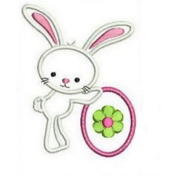 Stickserie Osterfreunde Hasi steht Appli